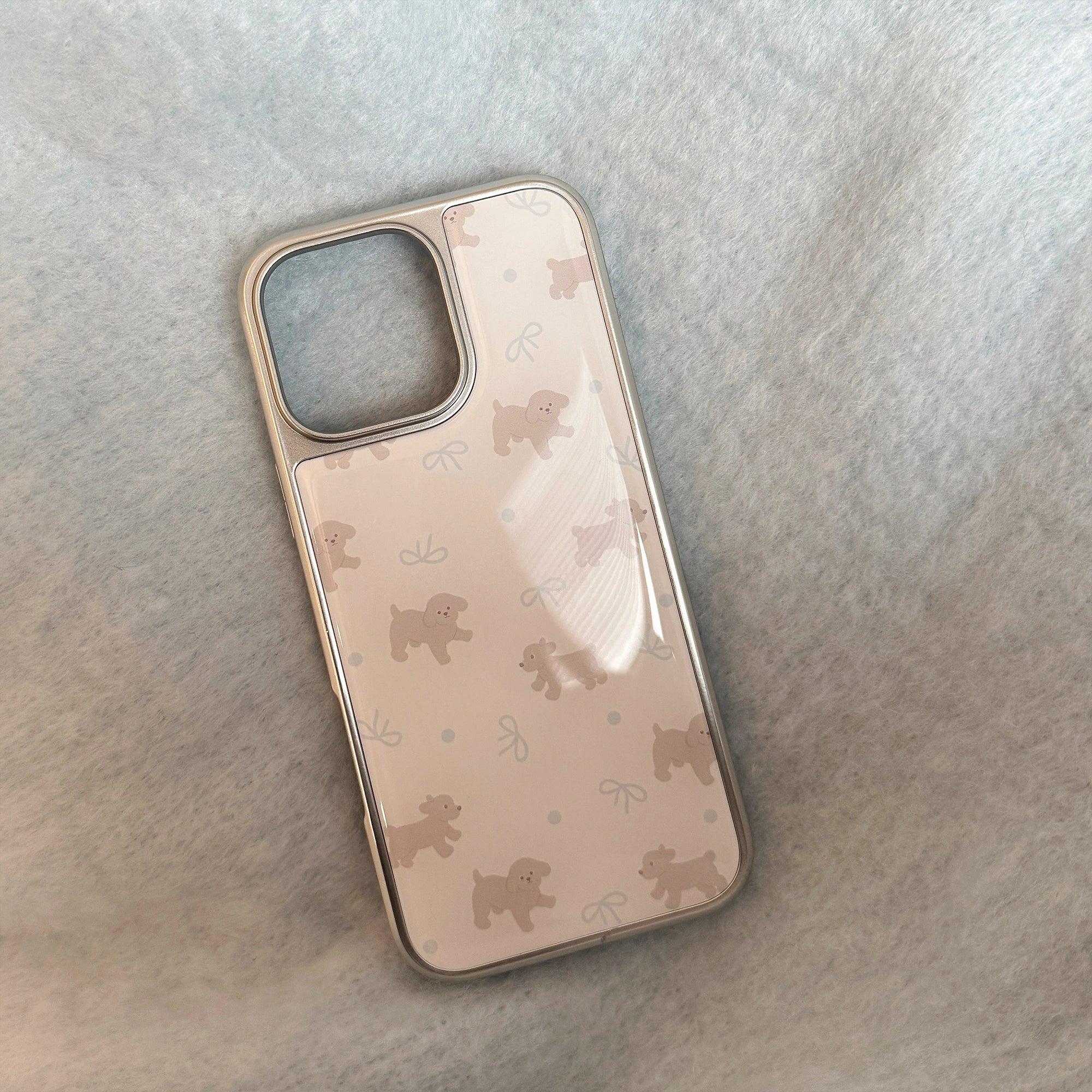 Blue Knots & Gray Teddy - iPhone Case